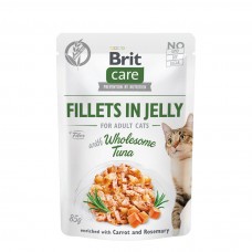 Brit Care Fillets in Jelly Tuna 85g, 104100533, cat Wet Food, Brit Care, cat Food, catsmart, Food, Wet Food